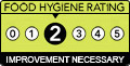 Food Hygiene Rating: 2 (Improvement Necessary)