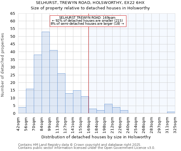 SELHURST, TREWYN ROAD, HOLSWORTHY, EX22 6HX: Size of property relative to detached houses houses in Holsworthy