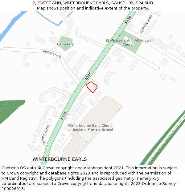 2, SWEET ANN, WINTERBOURNE EARLS, SALISBURY, SP4 6HB: Location map and indicative extent of plot