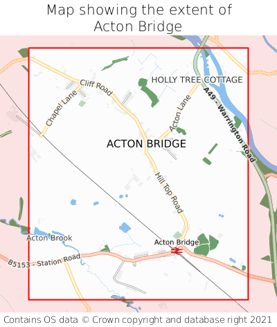 Where is Acton Bridge? Acton Bridge on a map