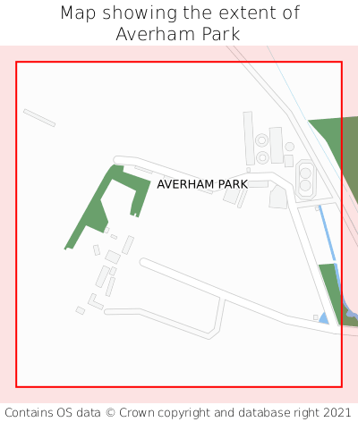 Map showing extent of Averham Park as bounding box