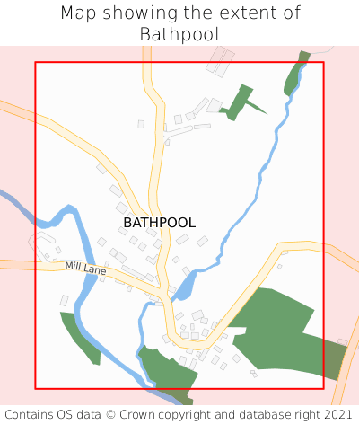 Map showing extent of Bathpool as bounding box