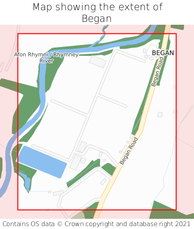 Map showing extent of Began as bounding box