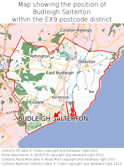 Where Is Budleigh Salterton Budleigh Salterton On A Map