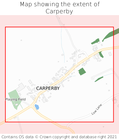 Map showing extent of Carperby as bounding box