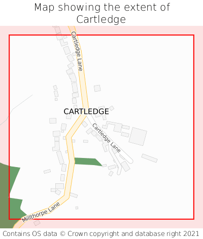 Map showing extent of Cartledge as bounding box