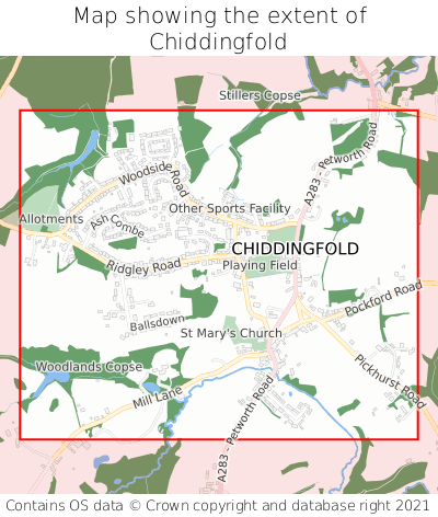 Where is Chiddingfold? Chiddingfold on a map