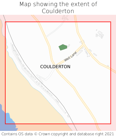 Map showing extent of Coulderton as bounding box