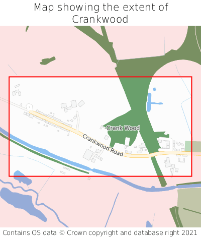 Map showing extent of Crankwood as bounding box