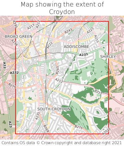 Map Of Shirley Croydon Where Is Croydon? Croydon On A Map
