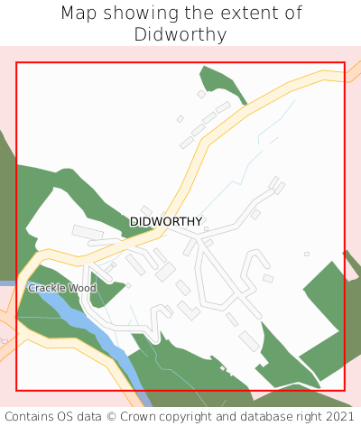 Map showing extent of Didworthy as bounding box