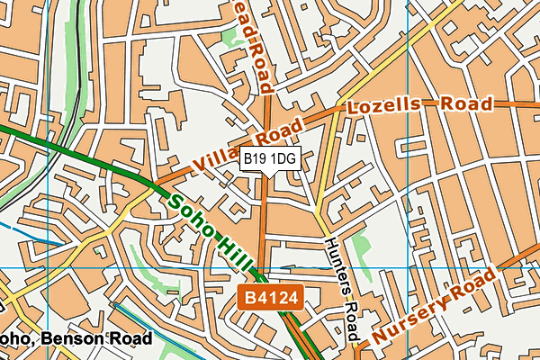 B19 1DG map - OS VectorMap District (Ordnance Survey) B19 1DG map - OS VectorMap District (Ordnance Survey)