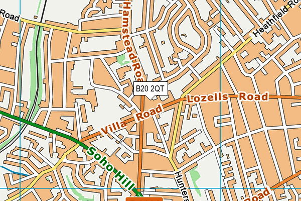 B20 2QT map - OS VectorMap District (Ordnance Survey) B20 2QT map - OS VectorMap District (Ordnance Survey)
