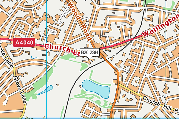 B20 2SH map - OS VectorMap District (Ordnance Survey) B20 2SH map - OS VectorMap District (Ordnance Survey)