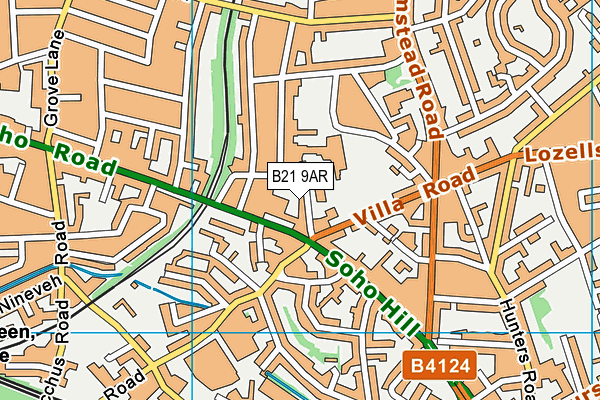 B21 9AR map - OS VectorMap District (Ordnance Survey) B21 9AR map - OS VectorMap District (Ordnance Survey)