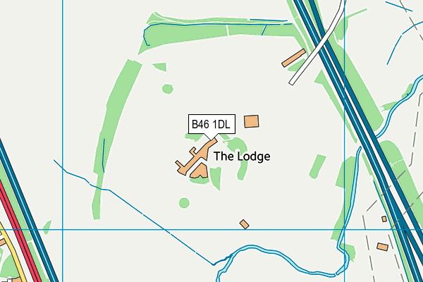 B46 1DL map - OS VectorMap District (Ordnance Survey) B46 1DL map - OS VectorMap District (Ordnance Survey)