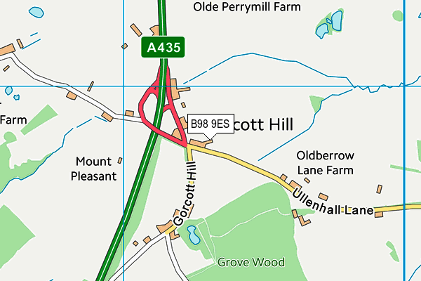 B98 9ES map - OS VectorMap District (Ordnance Survey) B98 9ES map - OS VectorMap District (Ordnance Survey)