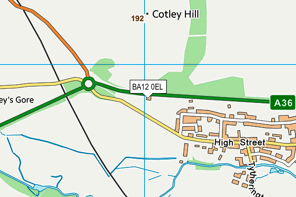 BA12 0EL map - OS VectorMap District (Ordnance Survey) BA12 0EL map - OS VectorMap District (Ordnance Survey)