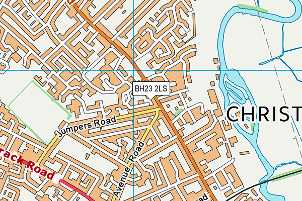 BH23 2LS map - OS VectorMap District (Ordnance Survey) BH23 2LS map - OS VectorMap District (Ordnance Survey)