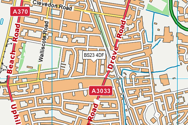 BS23 4DF map - OS VectorMap District (Ordnance Survey) BS23 4DF map - OS VectorMap District (Ordnance Survey)
