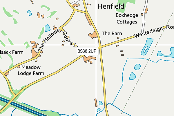 BS36 2UP map - OS VectorMap District (Ordnance Survey) BS36 2UP map - OS VectorMap District (Ordnance Survey)