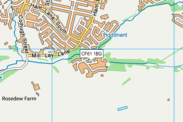 CF61 1BG map - OS VectorMap District (Ordnance Survey) CF61 1BG map - OS VectorMap District (Ordnance Survey)