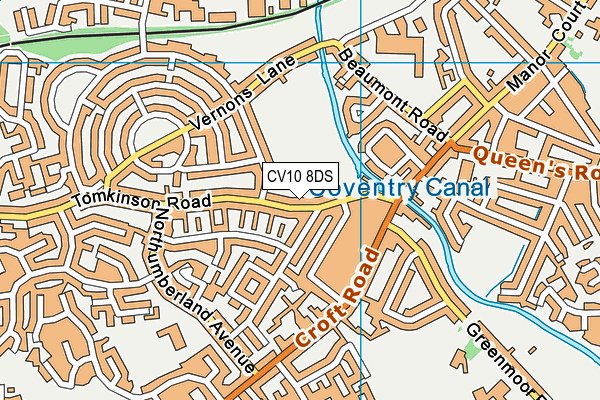 CV10 8DS map - OS VectorMap District (Ordnance Survey) CV10 8DS map - OS VectorMap District (Ordnance Survey)