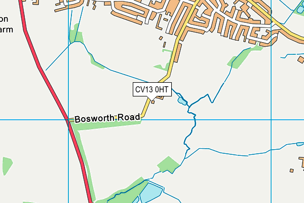 CV13 0HT map - OS VectorMap District (Ordnance Survey) CV13 0HT map - OS VectorMap District (Ordnance Survey)