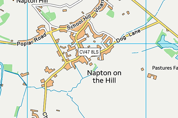 CV47 8LS map - OS VectorMap District (Ordnance Survey) CV47 8LS map - OS VectorMap District (Ordnance Survey)