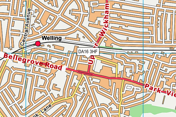 DA16 3HF map - OS VectorMap District (Ordnance Survey) DA16 3HF map - OS VectorMap District (Ordnance Survey)