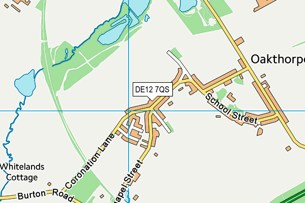 DE12 7QS map - OS VectorMap District (Ordnance Survey) DE12 7QS map - OS VectorMap District (Ordnance Survey)