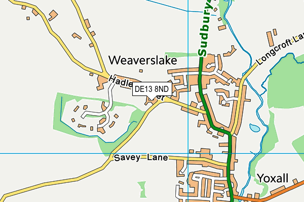 DE13 8ND map - OS VectorMap District (Ordnance Survey) DE13 8ND map - OS VectorMap District (Ordnance Survey)