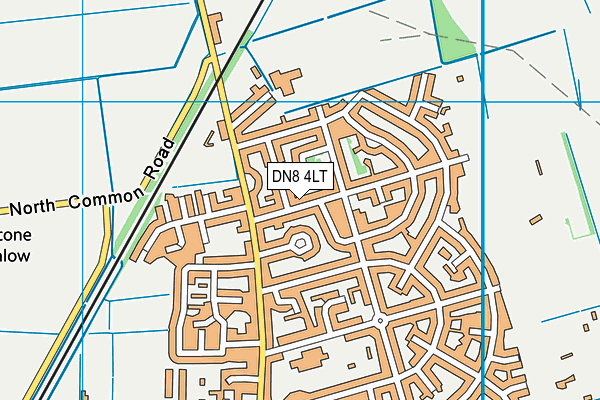 DN8 4LT map - OS VectorMap District (Ordnance Survey) DN8 4LT map - OS VectorMap District (Ordnance Survey)