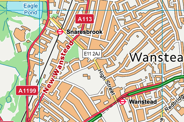 E11 2AJ map - OS VectorMap District (Ordnance Survey) E11 2AJ map - OS VectorMap District (Ordnance Survey)