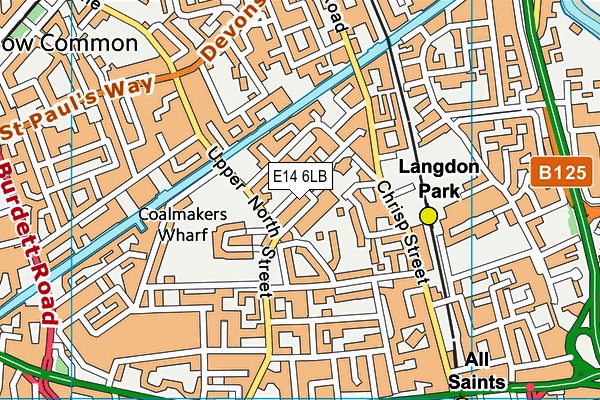 E14 6LB map - OS VectorMap District (Ordnance Survey) E14 6LB map - OS VectorMap District (Ordnance Survey)