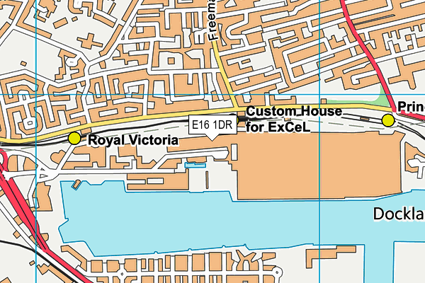 E16 1DR map - OS VectorMap District (Ordnance Survey) E16 1DR map - OS VectorMap District (Ordnance Survey)