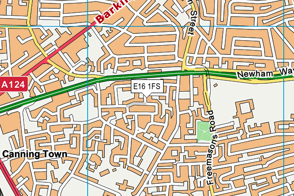 E16 1FS map - OS VectorMap District (Ordnance Survey) E16 1FS map - OS VectorMap District (Ordnance Survey)