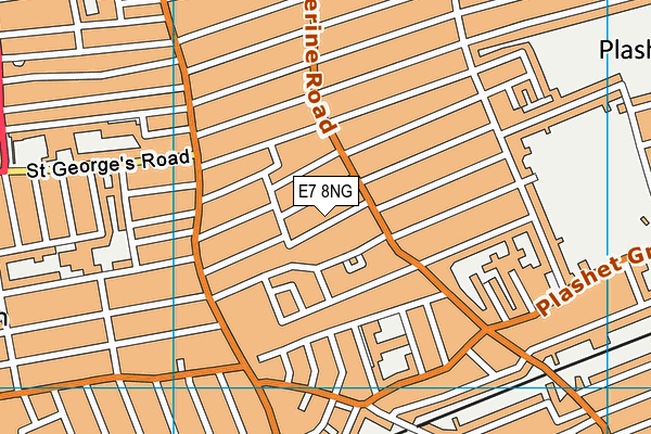 E7 8NG map - OS VectorMap District (Ordnance Survey) E7 8NG map - OS VectorMap District (Ordnance Survey)