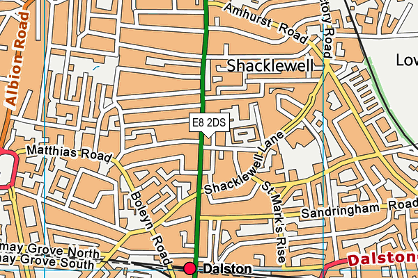 E8 2DS map - OS VectorMap District (Ordnance Survey) E8 2DS map - OS VectorMap District (Ordnance Survey)