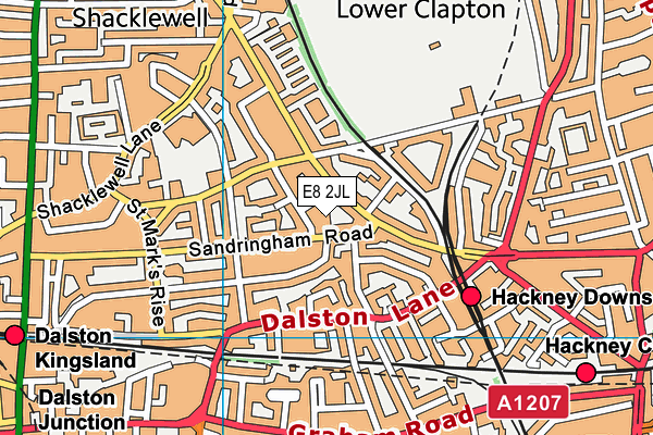 E8 2JL map - OS VectorMap District (Ordnance Survey) E8 2JL map - OS VectorMap District (Ordnance Survey)