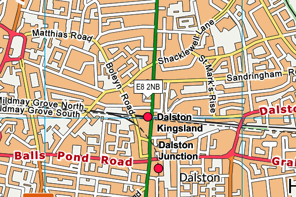 E8 2NB map - OS VectorMap District (Ordnance Survey) E8 2NB map - OS VectorMap District (Ordnance Survey)