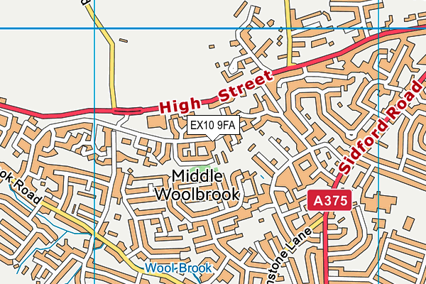 EX10 9FA map - OS VectorMap District (Ordnance Survey) EX10 9FA map - OS VectorMap District (Ordnance Survey)