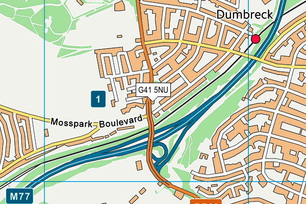 G41 5NU map - OS VectorMap District (Ordnance Survey) G41 5NU map - OS VectorMap District (Ordnance Survey)