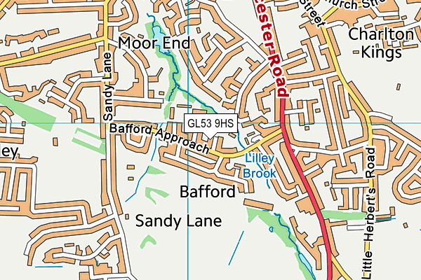GL53 9HS map - OS VectorMap District (Ordnance Survey) GL53 9HS map - OS VectorMap District (Ordnance Survey)