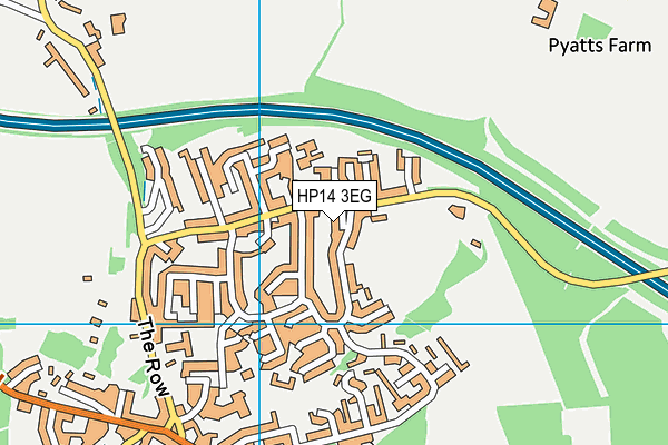 HP14 3EG map - OS VectorMap District (Ordnance Survey) HP14 3EG map - OS VectorMap District (Ordnance Survey)