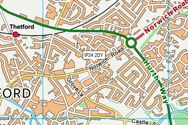 IP24 2DY map - OS VectorMap District (Ordnance Survey) IP24 2DY map - OS VectorMap District (Ordnance Survey)