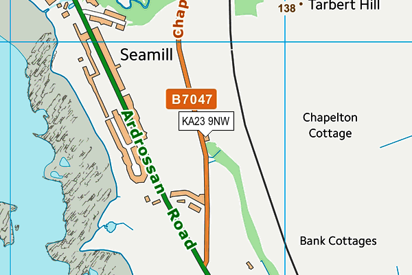 KA23 9NW map - OS VectorMap District (Ordnance Survey) KA23 9NW map - OS VectorMap District (Ordnance Survey)