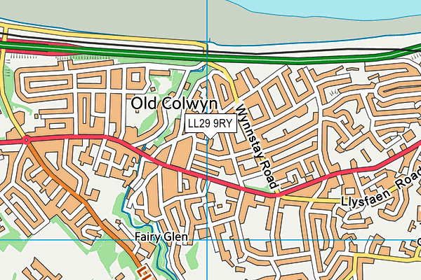 LL29 9RY map - OS VectorMap District (Ordnance Survey) LL29 9RY map - OS VectorMap District (Ordnance Survey)