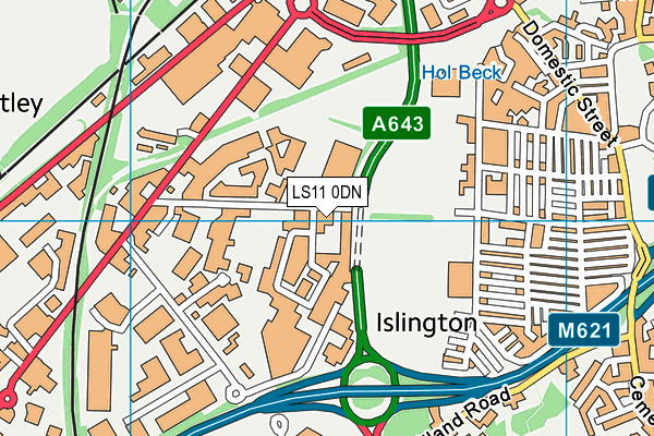 LS11 0DN map - OS VectorMap District (Ordnance Survey) LS11 0DN map - OS VectorMap District (Ordnance Survey)