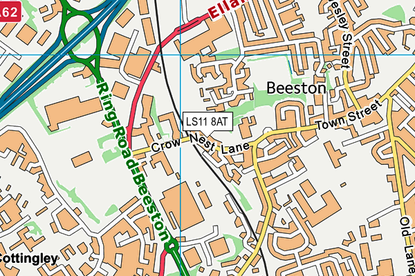LS11 8AT map - OS VectorMap District (Ordnance Survey) LS11 8AT map - OS VectorMap District (Ordnance Survey)